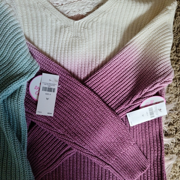 Brand new sz 8 Justice sweaters - Picture 3 of 5
